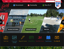 Tablet Screenshot of cityofcarroll.com